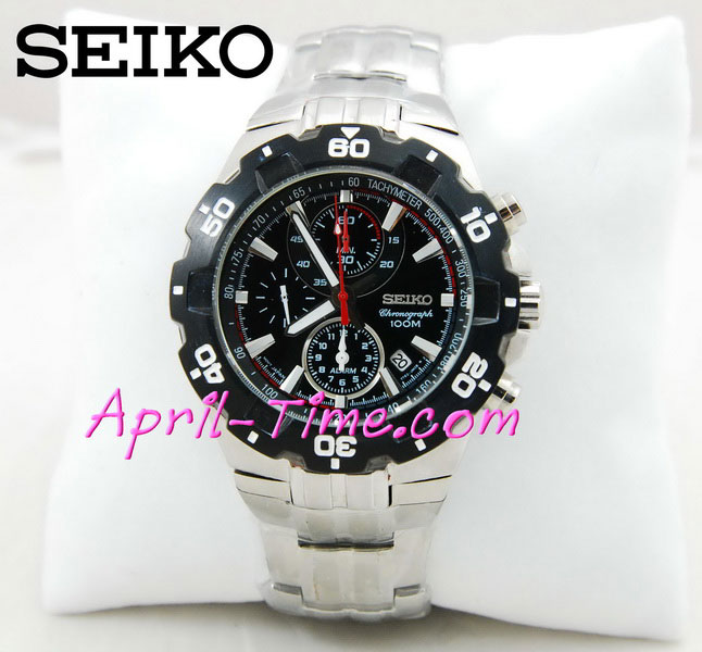 Seiko chronograph cheap watch 100m